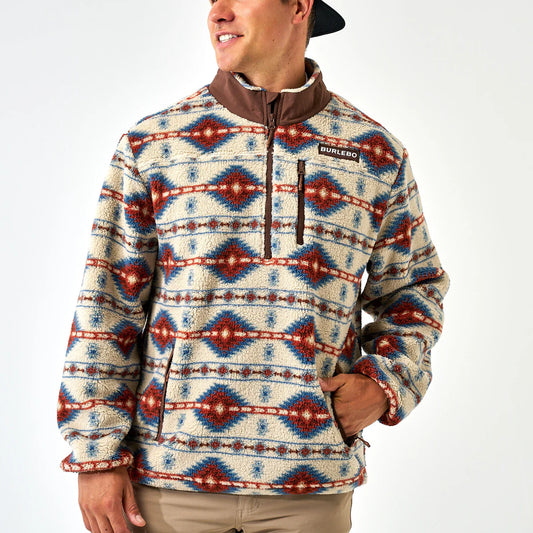 Mountain Fleece Sherpa - Quarter Zip - Arizona Aztec