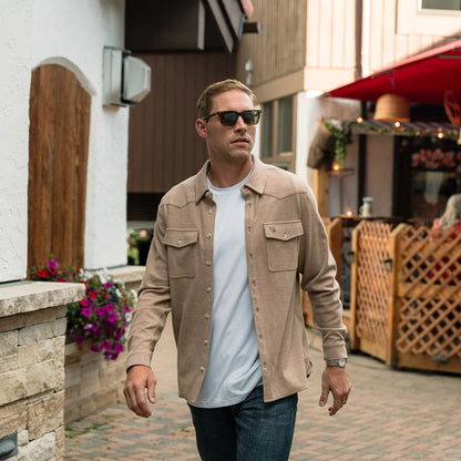 Austin Shirt - Long Shirt - Khaki