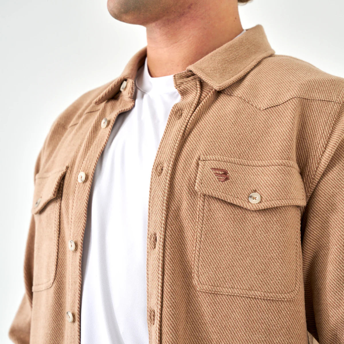 Austin Shirt - Long Shirt - Khaki