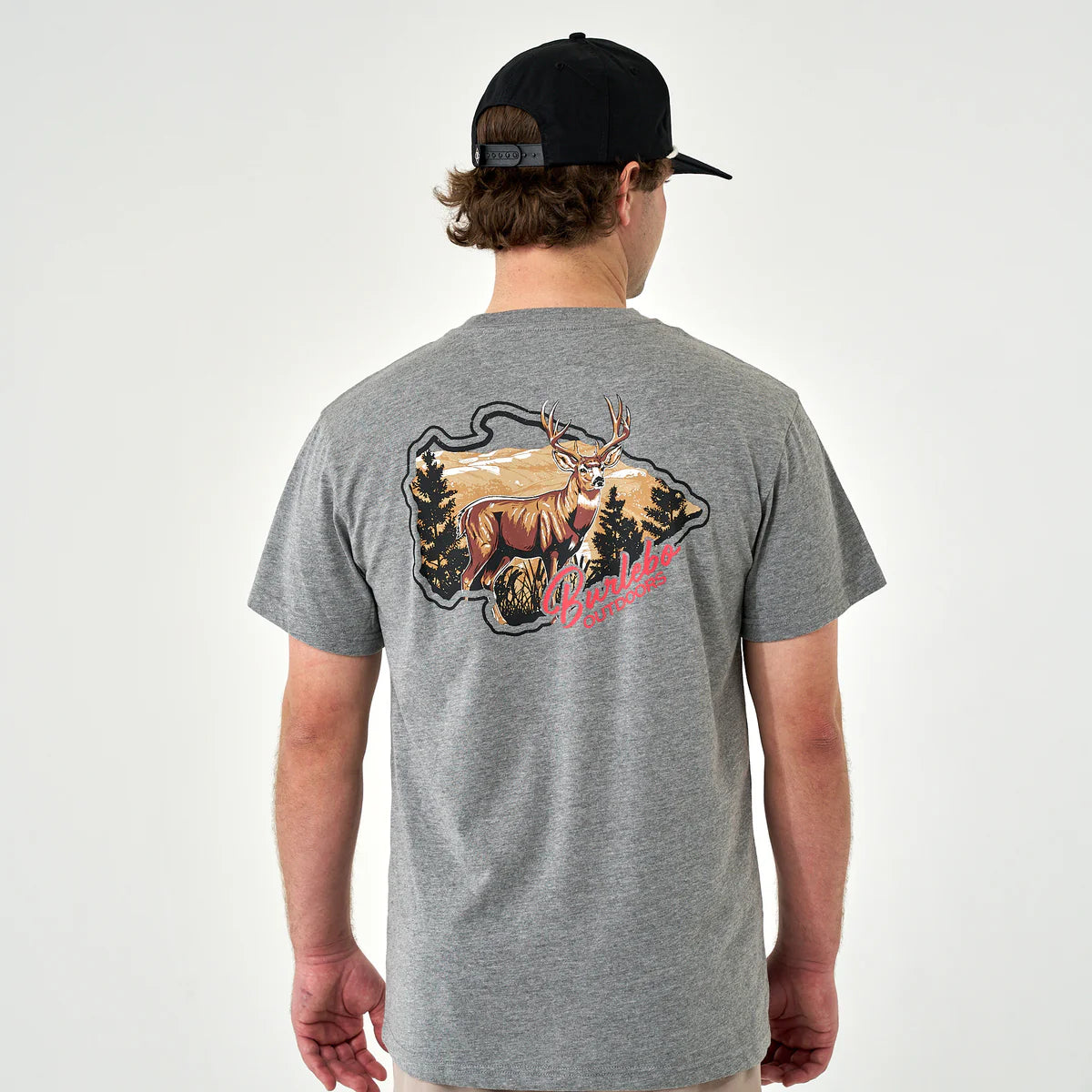 Short Sleeve Tee - Hill Country Buck - Dark Heather Grey