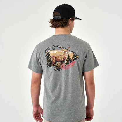 Short Sleeve Tee - Hill Country Buck - Dark Heather Grey