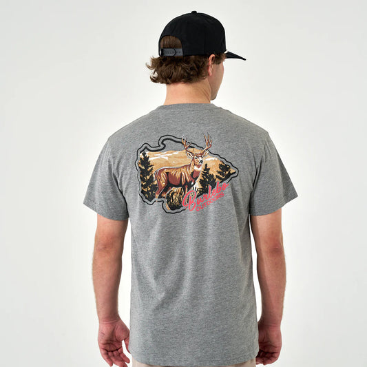 Short Sleeve Tee - Hill Country Buck - Dark Heather Grey