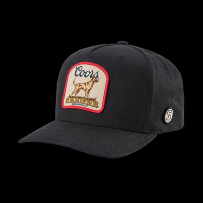 Seager x Coors Banquet Fire Dog Snapback Hat: Black