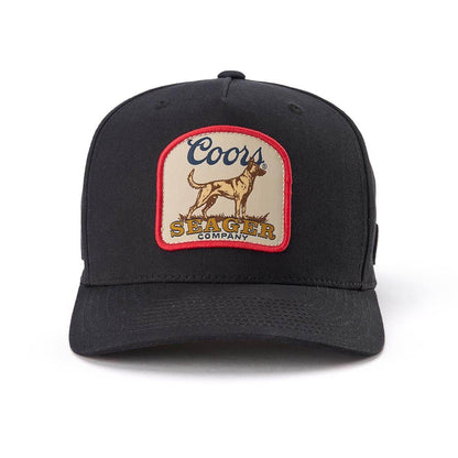 Seager x Coors Banquet Fire Dog Snapback Hat: Black