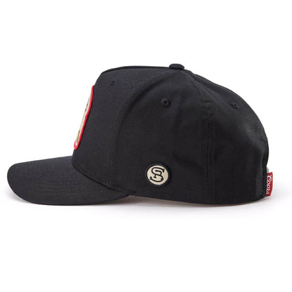 Seager x Coors Banquet Fire Dog Snapback Hat: Black