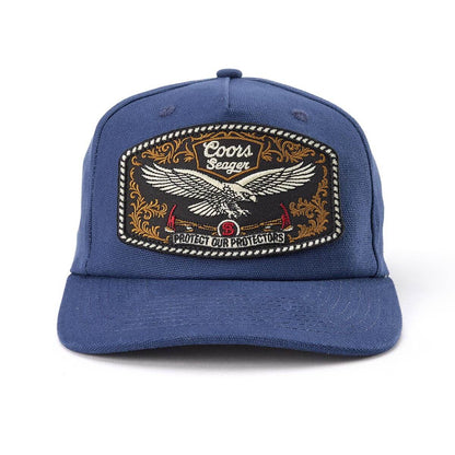 Seager x Coors Banquet Eagle Snapback Hat: Navy