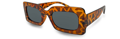 Square Sunglasses - Tortoise Frames/Smoke Lenses