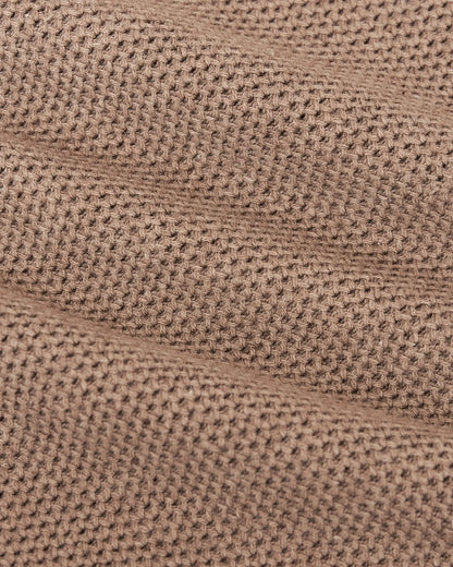 Crew Sweater | Heather Camel Pique