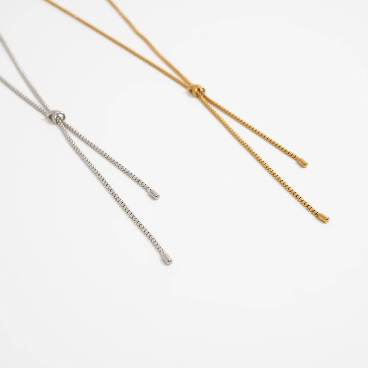 Willa 18K Gold PVD Stainless Steel Bolo Necklace : Gold