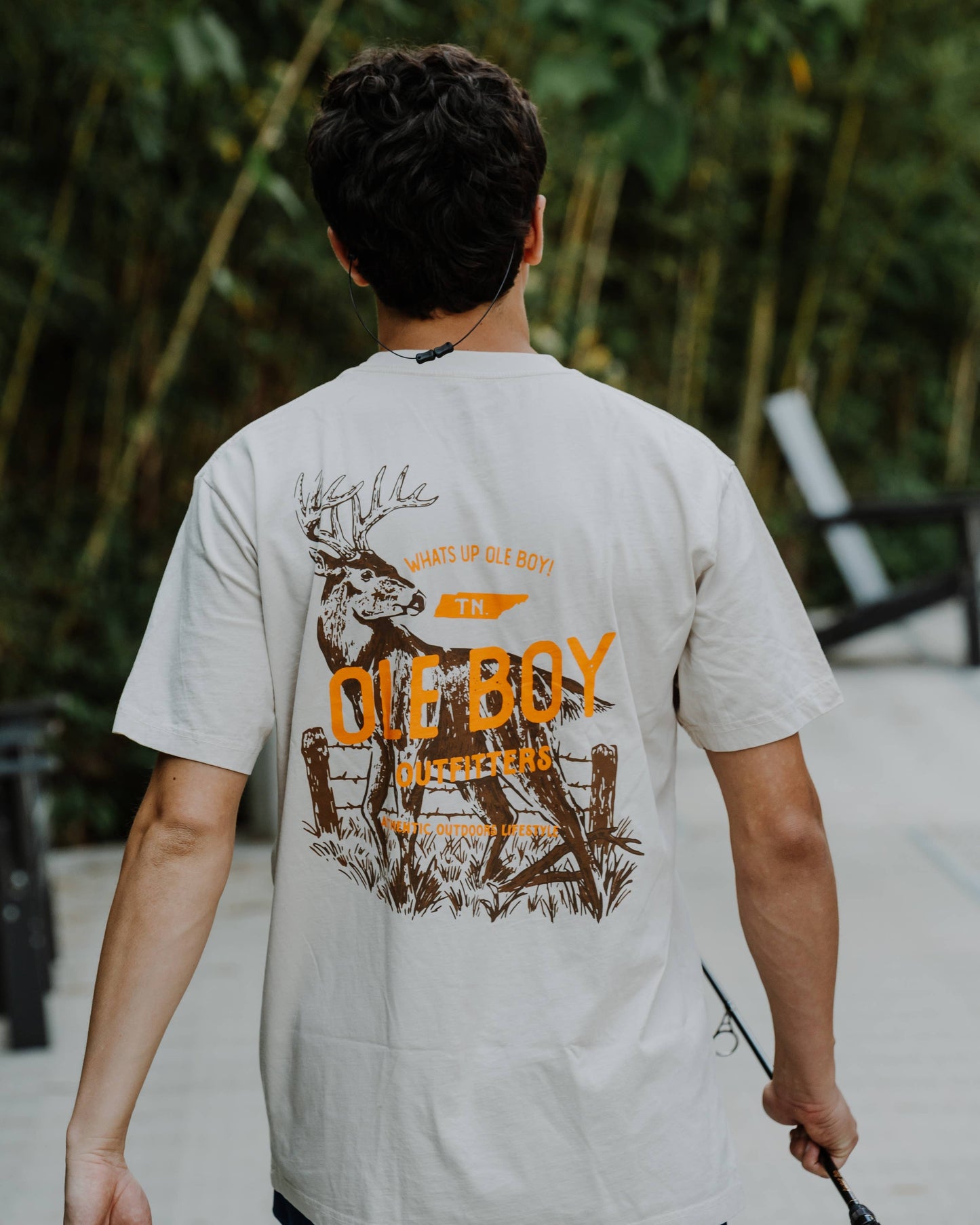 OLE BOY 10 Point Buck T-Shirt: Pigment Ivory