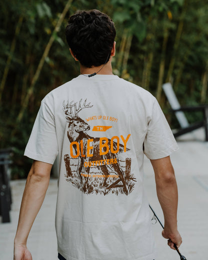 OLE BOY 10 Point Buck T-Shirt: Pigment Ivory
