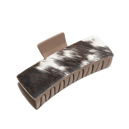 Blossom Ridge Hair Comb: Brown Embossed