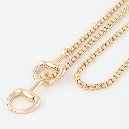 Polished Toggle Loop Box Chain Necklace: GSL