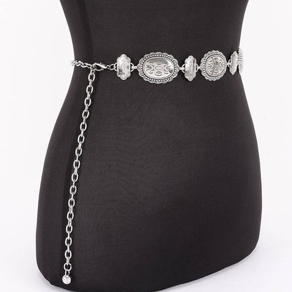 Vintage Metal Chain Belt: SL
