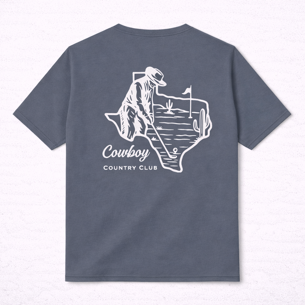 Texas Golf Tee: Navy