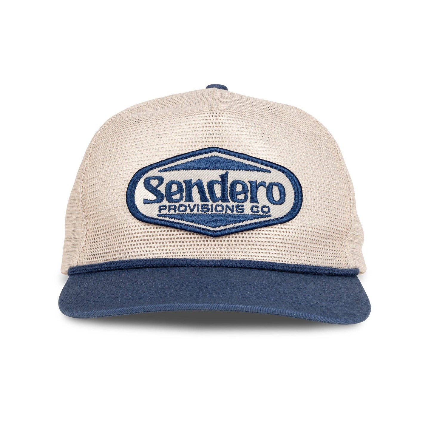 Sendero Supply Hat: Cream/Navy