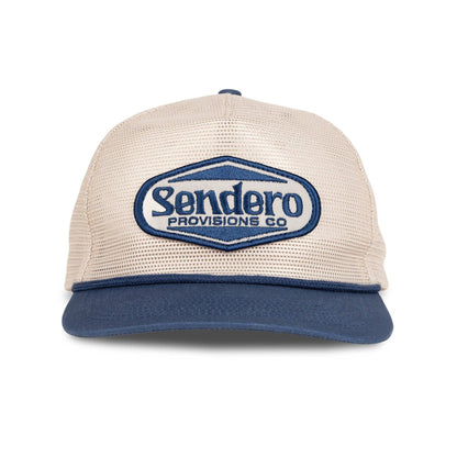 Sendero Supply Hat: Cream/Navy