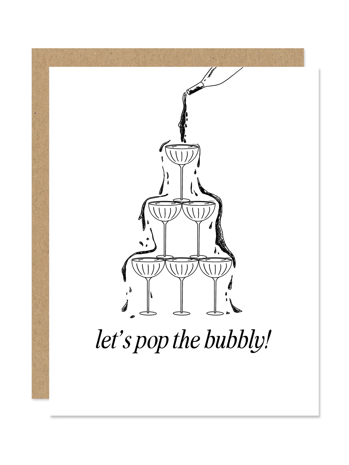 Champagne Tower "Cheers to You!" Card