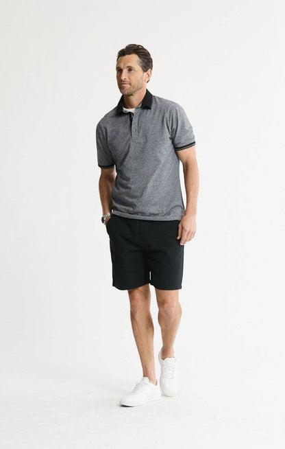 Luxe Brushed Knit Polo: GREEN / L
