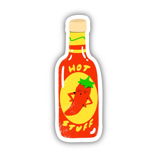 Hot Stuff Food Pun Sticker