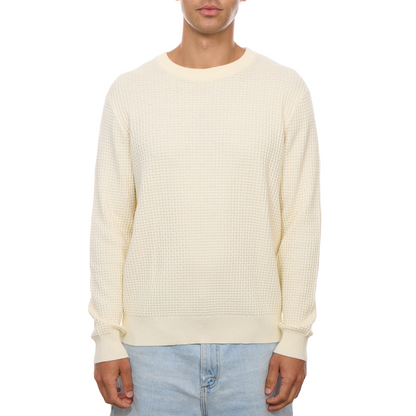 Allen 100% Cotton Sweater: Cream
