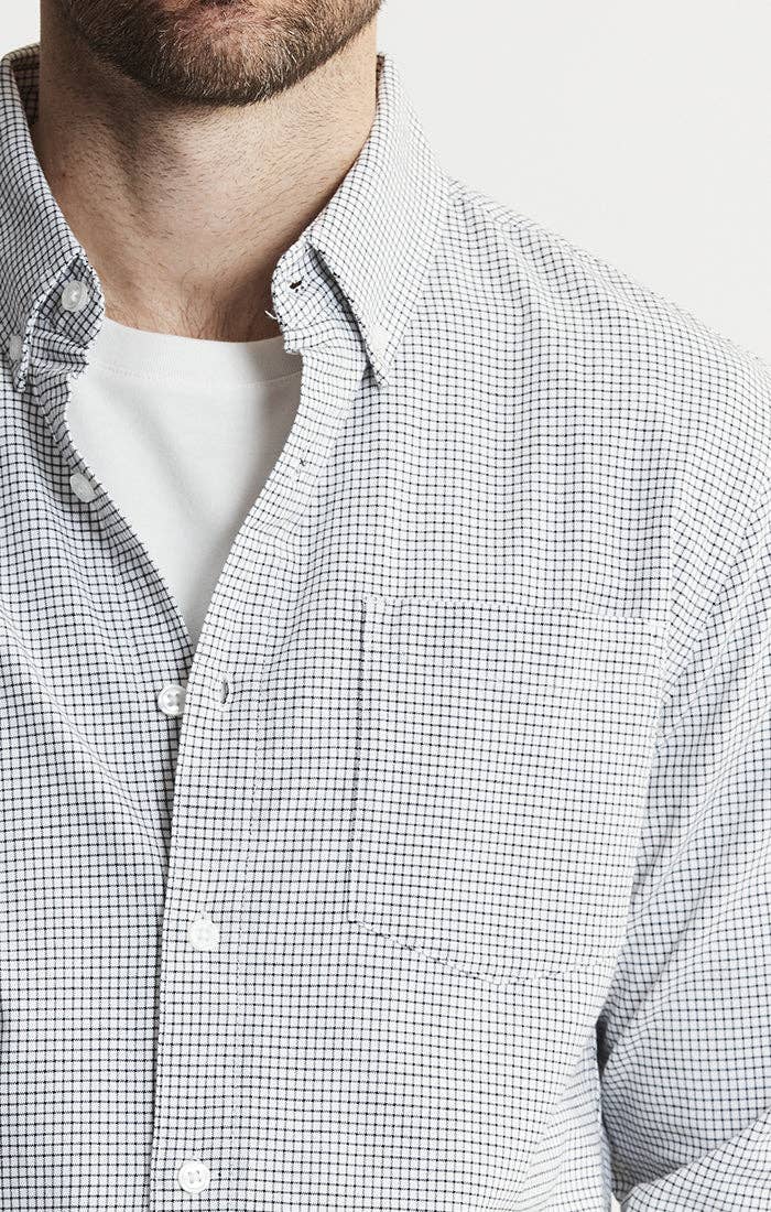 Classic Oxford Long Sleeve Shirt: WHITE / M