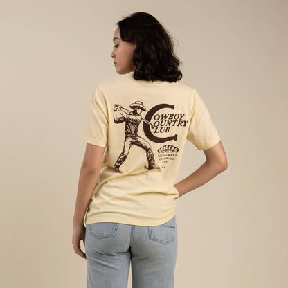 Cowboy Country Club T-Shirt: Cream
