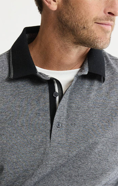 Luxe Brushed Knit Polo: GREEN / XL