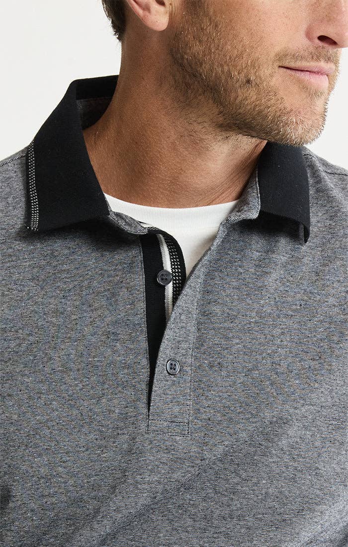 Luxe Brushed Knit Polo: GREEN / L