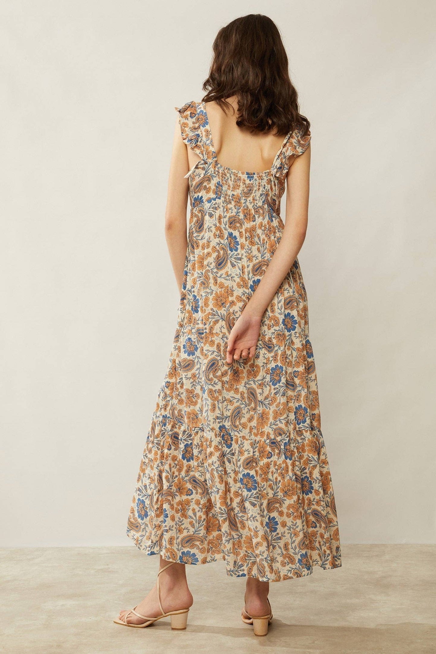 Bohera Chloe Floral Paisley Maxi Dress: Multicolor S-XL