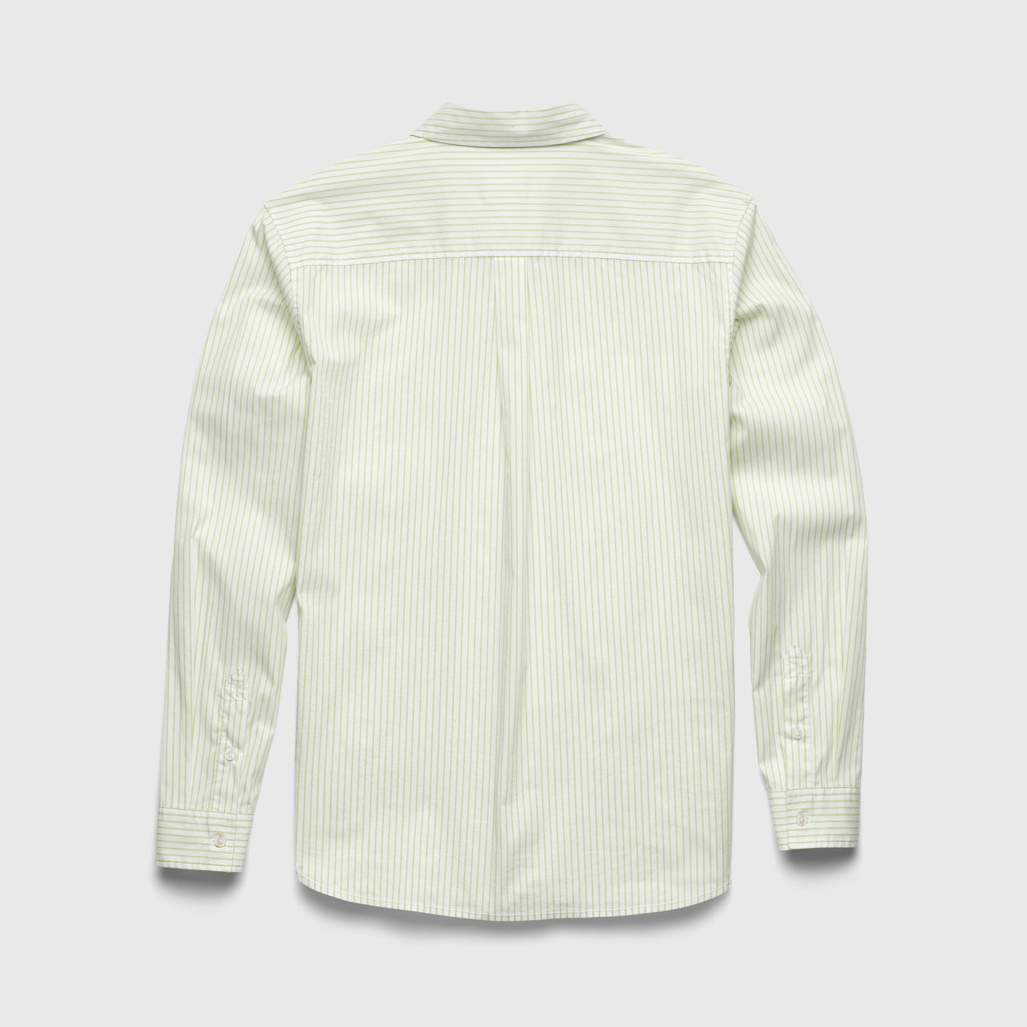 Brian Pinstripe Shirt: Margarita Green