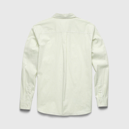 Brian Pinstripe Shirt: Margarita Green