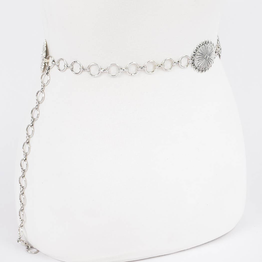 Western Style Metal Chain Belt: ATS