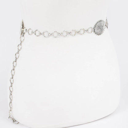 Western Style Metal Chain Belt: ATS