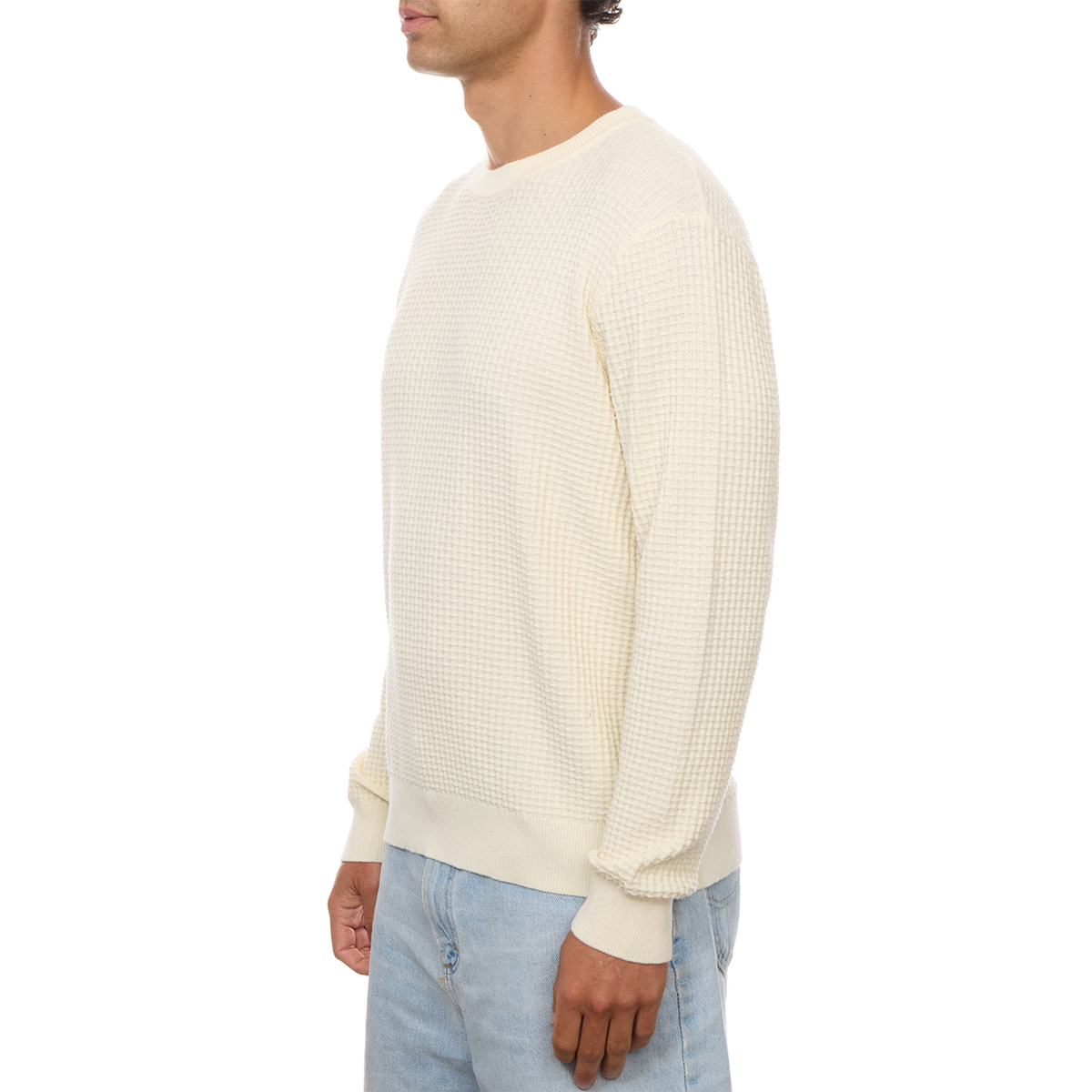 Allen 100% Cotton Sweater: Cream