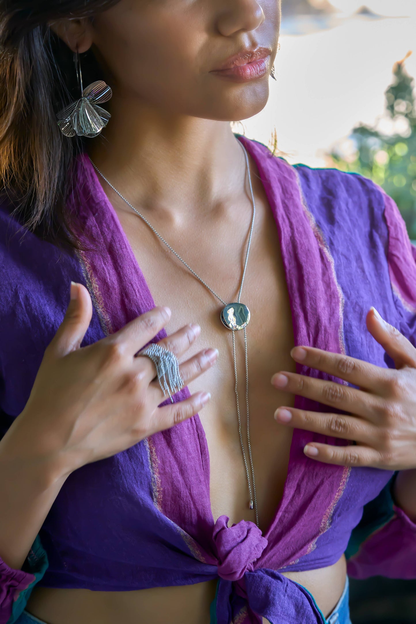 Full Circle Lariat: Silver