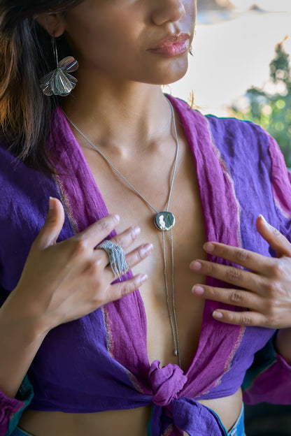 Full Circle Lariat: Silver