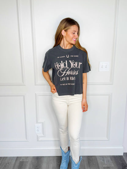 Let It Ride Cropped Tee