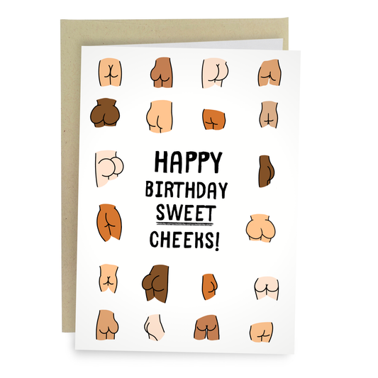 Sweet Cheeks | Funny Birthday Card