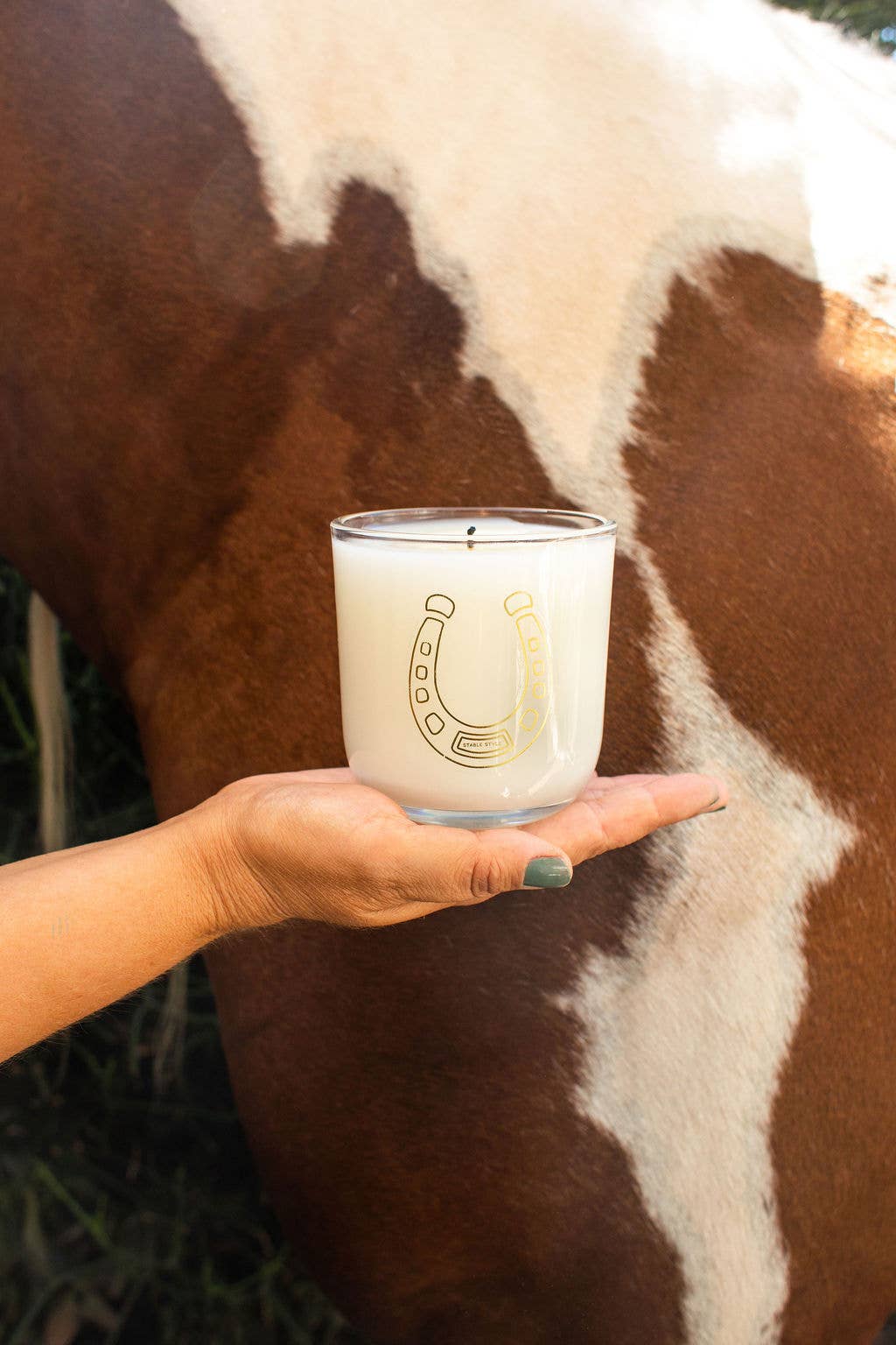 Horseshoe Soy Wax Candle - Lucky 