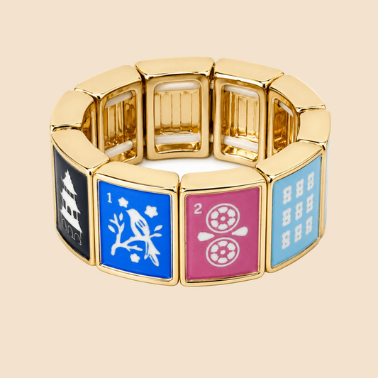 Mahjong Multi Tile Stretch Ring: Colorful Tile