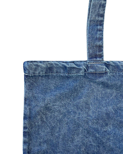 TBF Heavy Cotton Denim Convention Tote Bag - TF270: Washed Denim