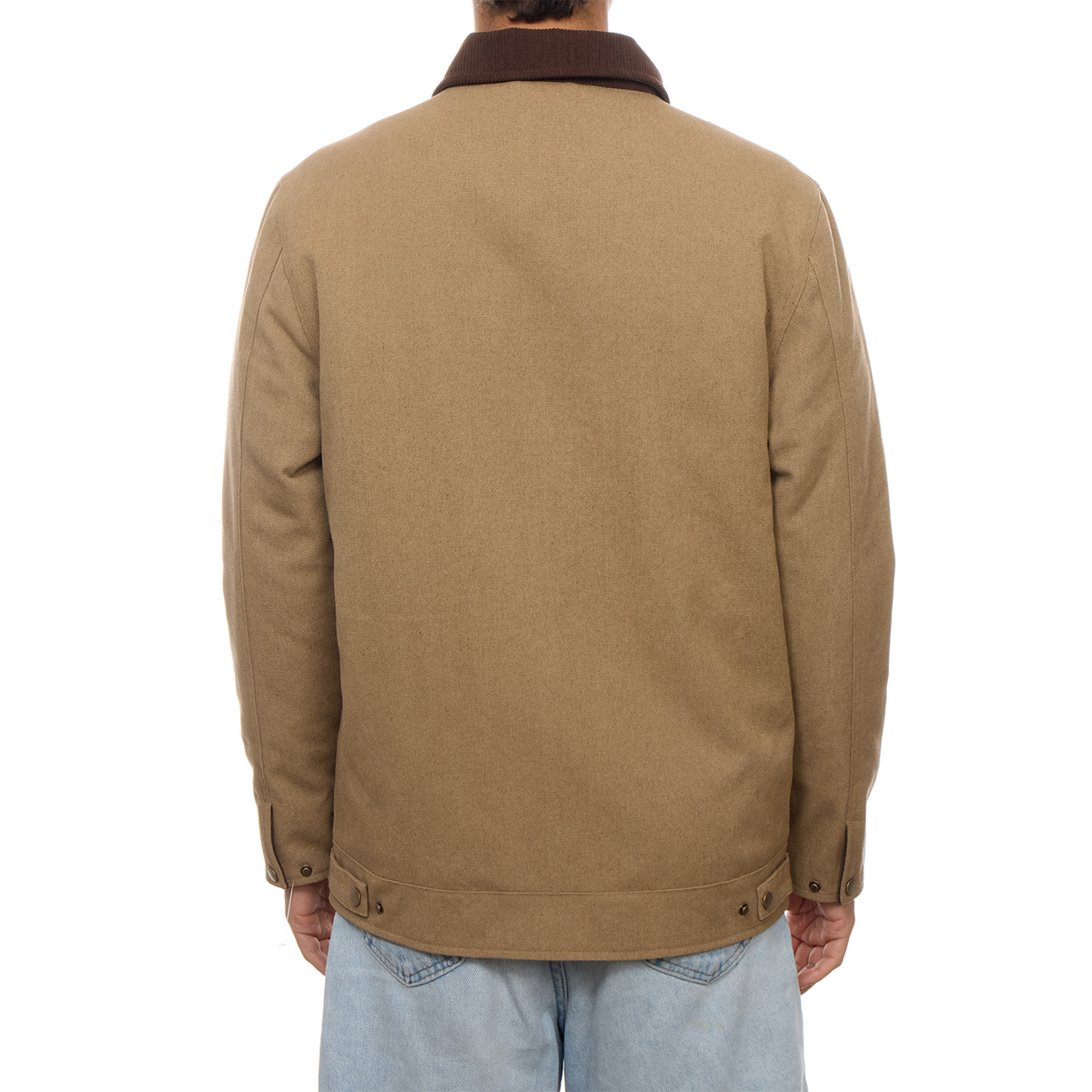 Nolan Corduroy Collared Jacket: Khaki