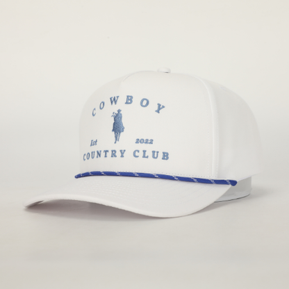 Cowboy Country Club Horse Roped Hat: White