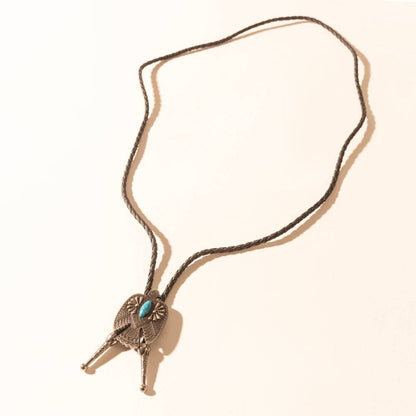 Mystic Skies Bolo Tie in Mesa Turquoise: Mesa Turquoise
