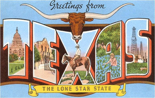 Magnet TX-134 Greetings from Texas