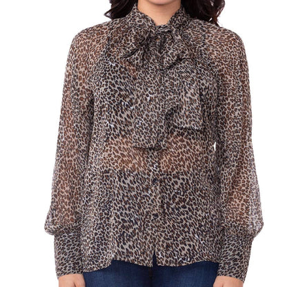 Camille Blouse: Leopard Print