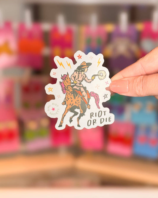 Riot Or Die Die Cut Sticker
