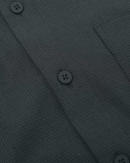 Heather Navy Long Sleeve Ripstop Commuter Shirt: XL