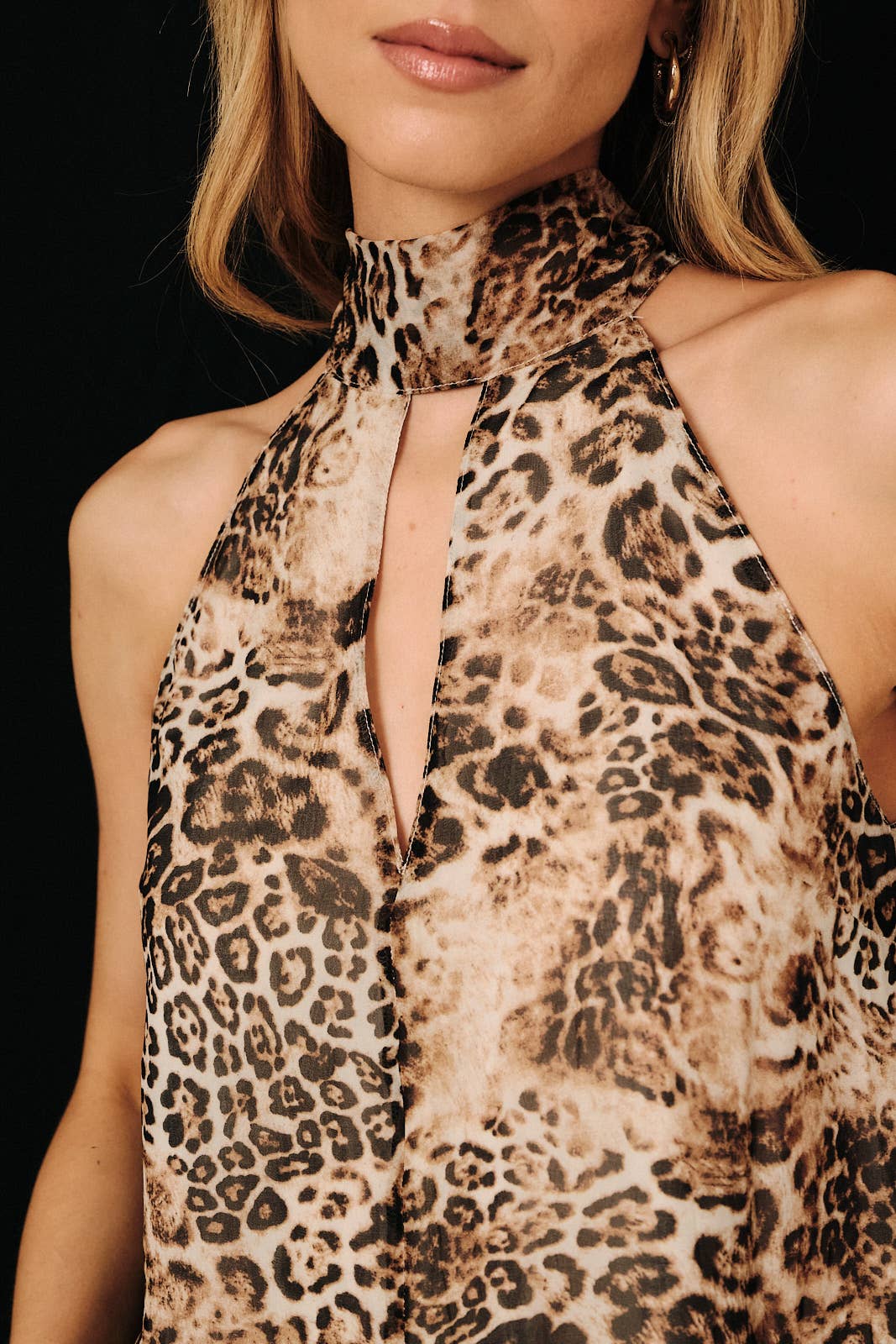 Colette Halter Top: Leopard Print